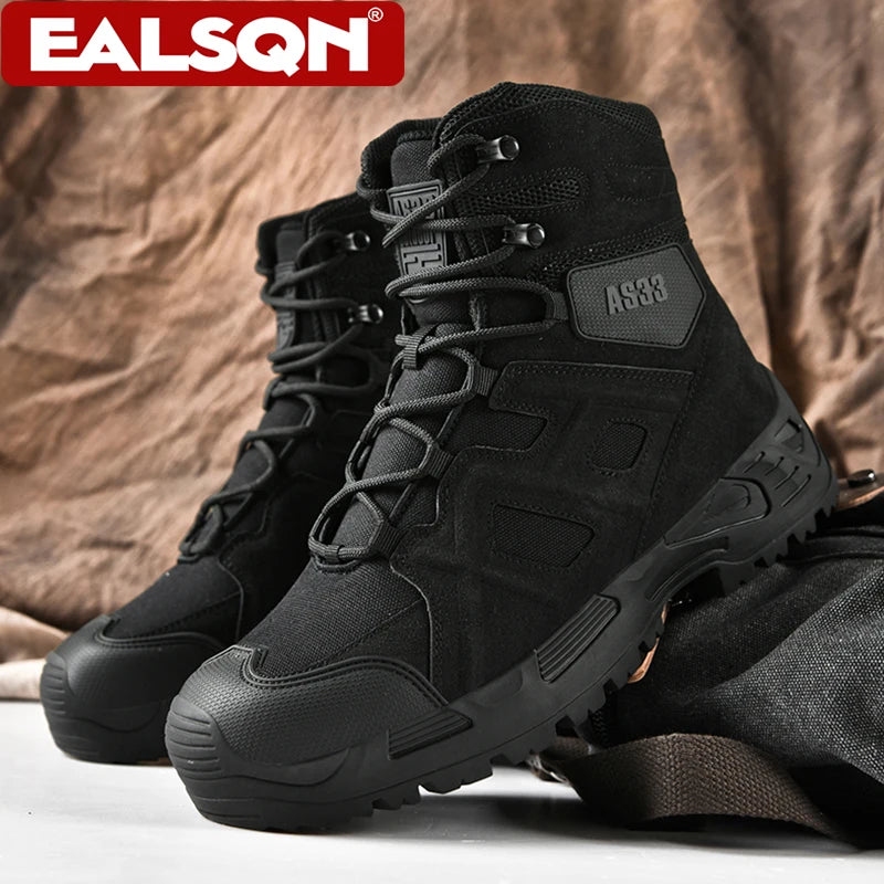 Outdoor Men's Tactical Military Training Desert Boots Non-slip Camping Hiking Climbing Trekking Hunting Sports Sneakers