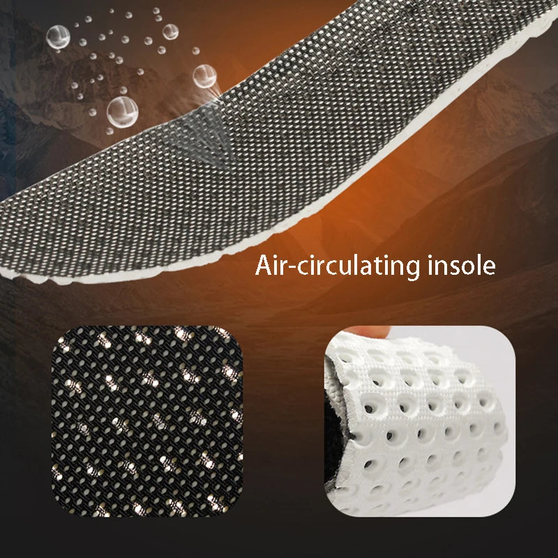 EOCENE Couple Outdoor Adventure Breathable Mesh Anti-Slip Durable Grip for Hiking Trail Running Shock-Absorbing  Casual Shoes