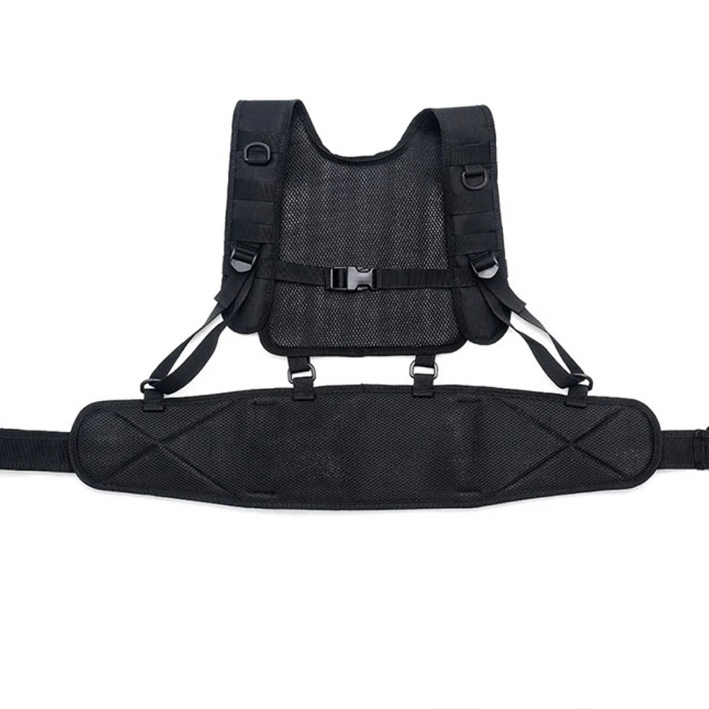 Hunting Vest & Belt Multifunctional Outdoors Training Belt Padded Combat Assault Vest Oxford Cloth for Outdoor Activities