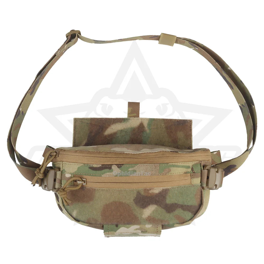 Multifunctional lower abdomen bag Outdoor hunting vest quick-release multifunctional expansion bag Single shoulder waist bag
