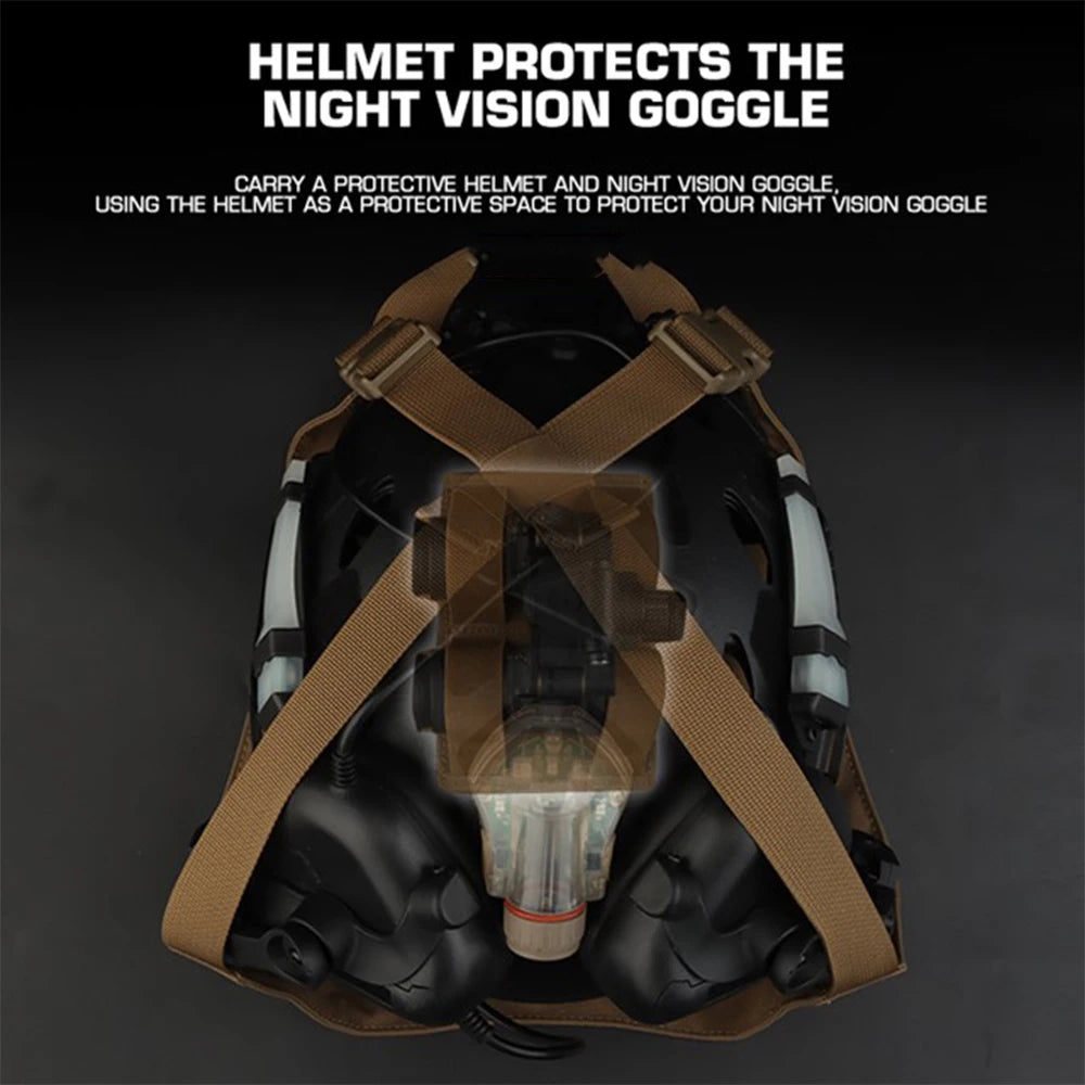 Tactical Helmet Bag Lightweight Quick Release Helmet Storage Pouch FAST Helmet Night Vision Carry Pack Hunting Accessories
