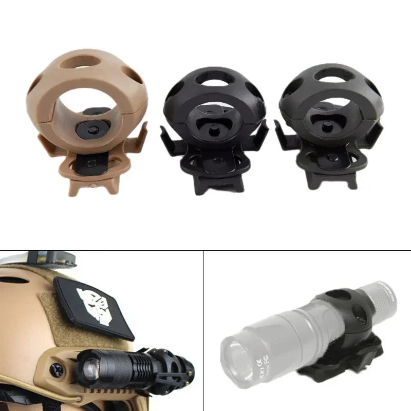 1pcs 20-30mm Helmet Special Lighting flashlight Support Tactical Helmet jig adapter outdoor sports riding rail accessories