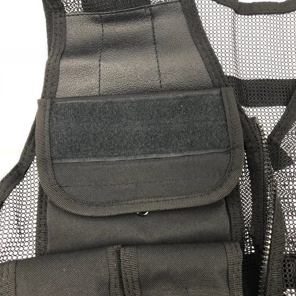 Tactical Adjustable Vest for Men and Women Mesh Vest Outdoor Sports Photographer Vest Fishing Hunting with Pockets