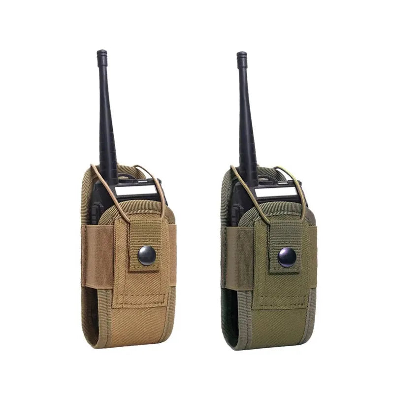 1/2/3/4pcs Nylon Talkie Pouch Tactical Radio Walkie Bag Holder Pocket Portable Interphone Holster Carry Bag Hunting Camping