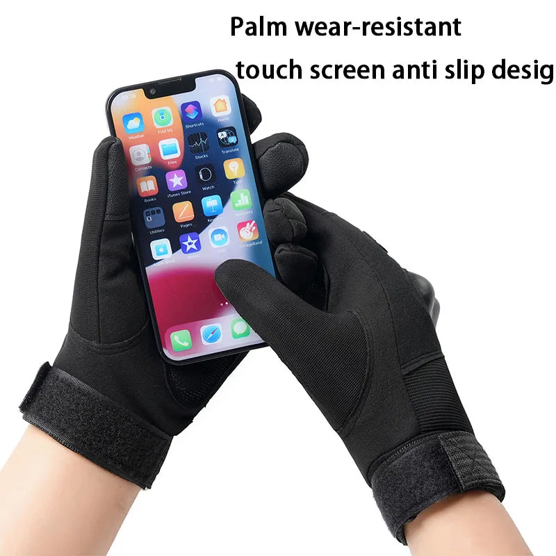 Outdoor Tactical Gloves Touch Screen Hard Shell Non-slip Protective Gear for Sports Hiking Climbing Hunting Cycling Motorcycle