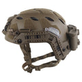 Tactical Modular ARC Rail Fast Helmet Set with Modular ARC Rail IR Light, LED Flashlight, Double Signal Light, Battery Box