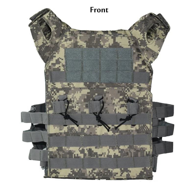 Hunting Tactical Body Armor Molle Plate Carrier Vest Outdoor CS Game Paintball Airsoft Vest Equipment