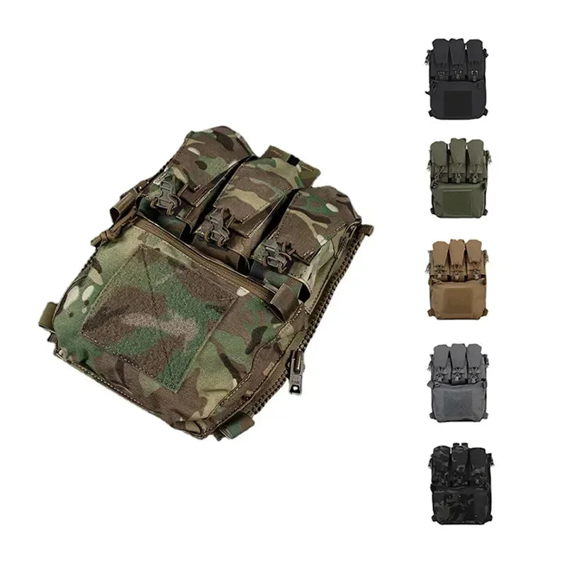 Tactical V5 FCPC Vest Backplate Supplement Sub-package Airsoft Triple Magazine Bags Hunting Vest Plate Carrier Accessories