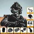Fast Tactical Helmet Special Forces Equipment Set with Headset NVG Model Mask Goggles Signal Light for Call of Duty CS Cosplay
