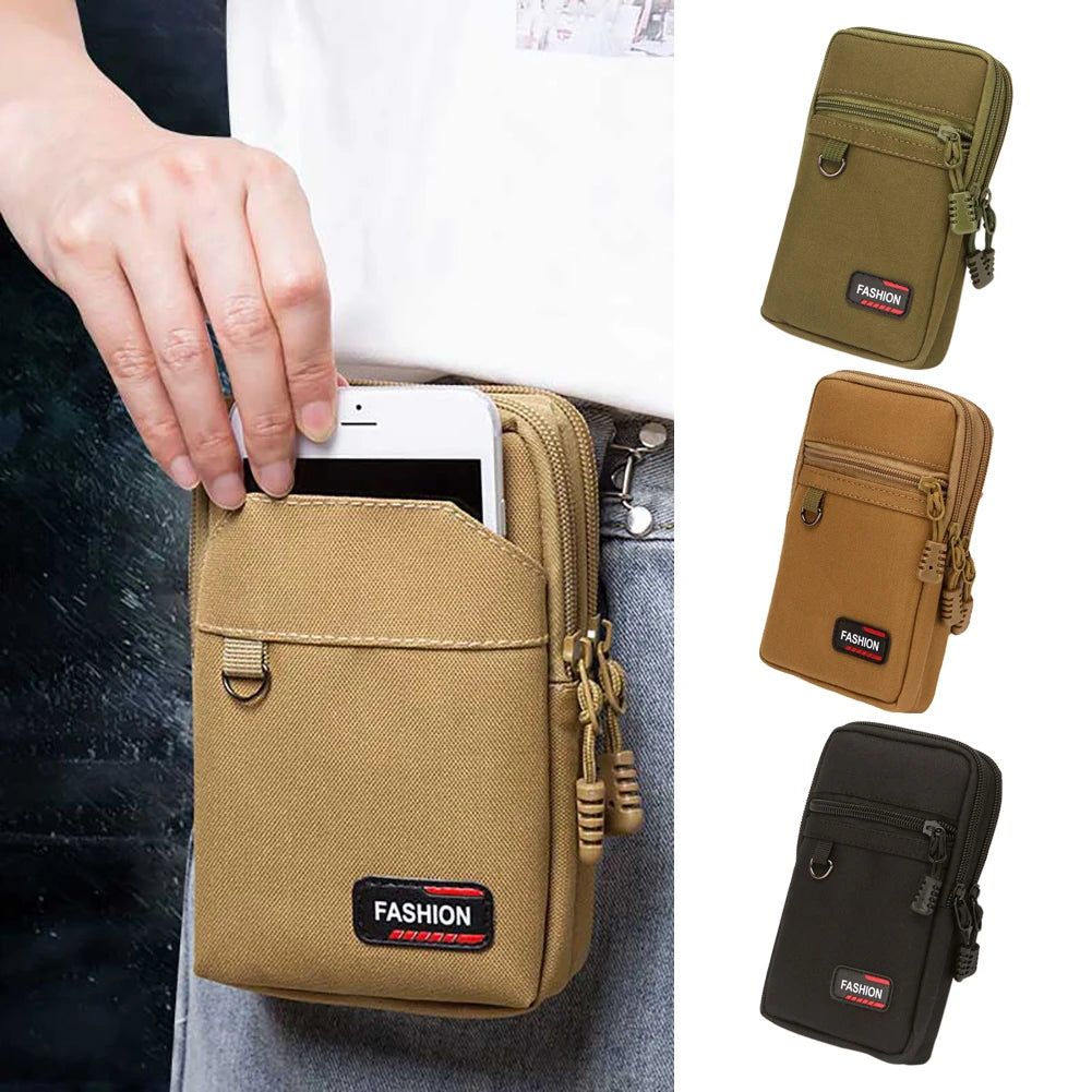 EDC Molle Bag Men Tactical Molle Pouch Belt Coin Purse Waist Bag Outdoor Waist Fanny Pack Phone Pouch Camping Bags