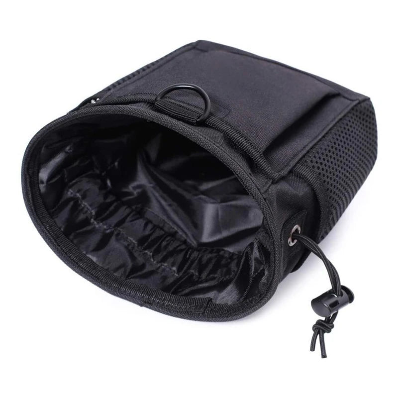 Tactical Camo Dump Pouch Molle Magazine Recovery Bag Drawstring Dump Bag Adjustable Attached Hip Holster Bag