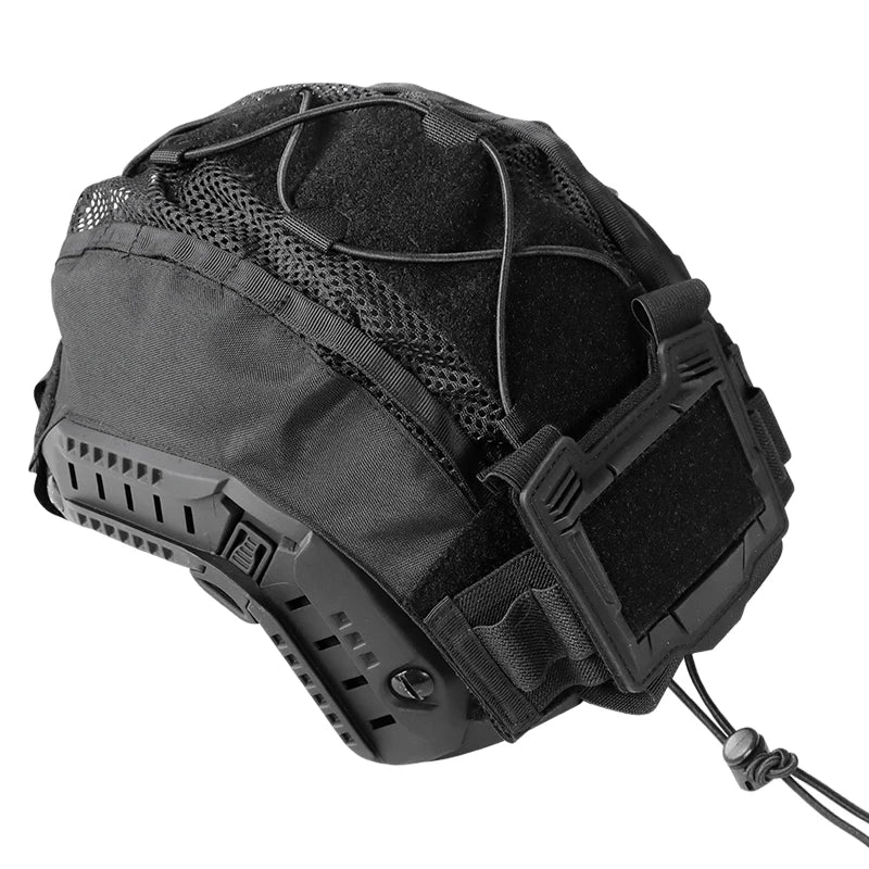 BOOIU Tactical Helmet Cover With Pocket Bag Removable Battery Box Balance Bag CS Hunting Fast Helmet Bag Protection Accessories
