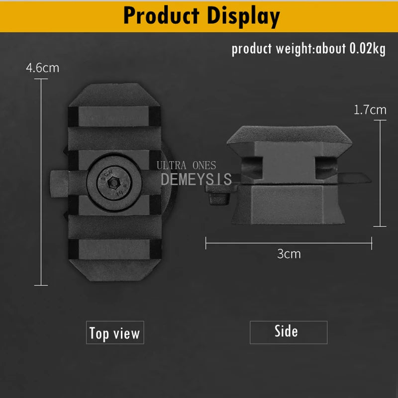 Tactical Helmet Side Guide Rails Adjustable Fast Helmets Mount Adapter 360 Degrees Outdoor Hunting Wargame Helmets Accessory