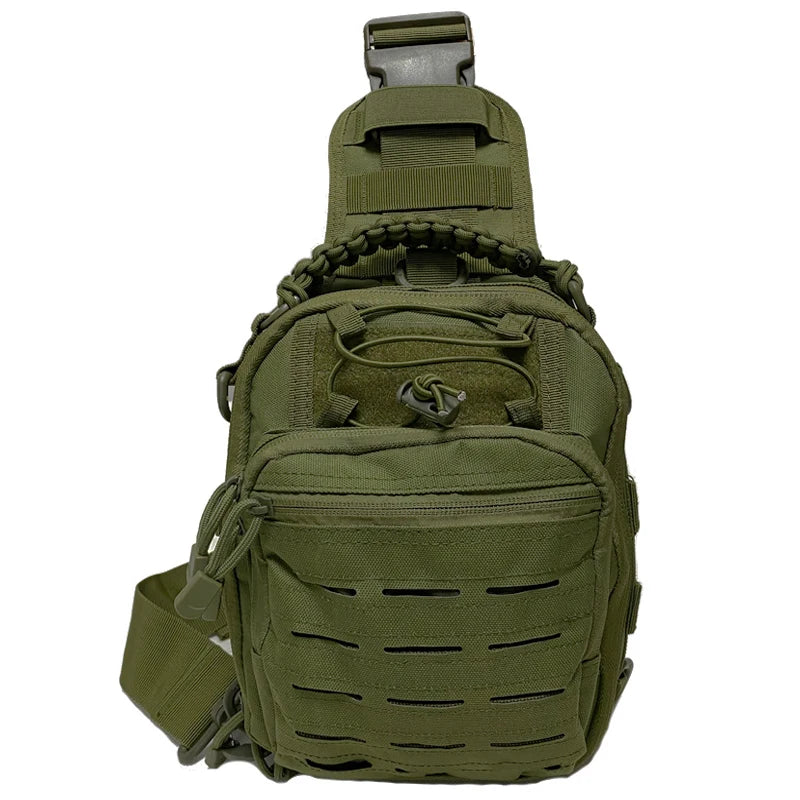 Tactical Molle Laser Punching Bag Portable Sport Crossbody Bag Outdoor Hiking Camping Sport Shoulder Bag Check Bag