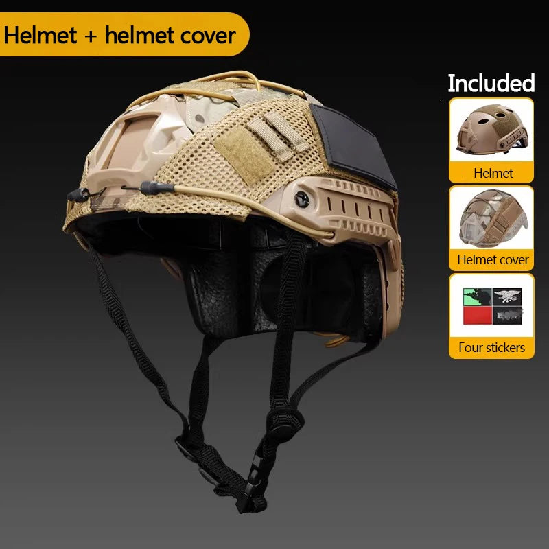 FAST Economy Edition Anti-riot helmet Set, real-person cs field battle tactical equipment, quick disassembly lightweight helmet
