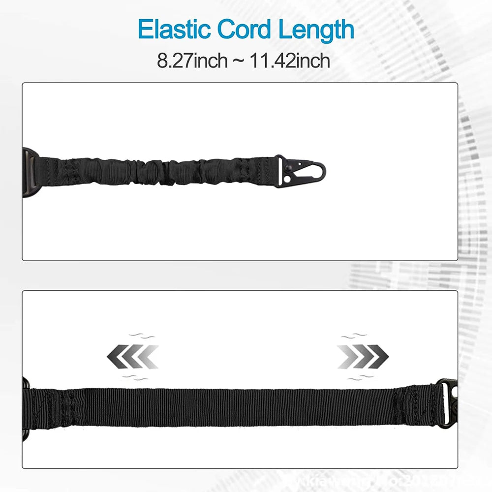 2 Points Extra Long Rifle Sling Two Point Traditional Gun Slings Standard Strap With Metal Hook QD Sling for Outdoor Sports
