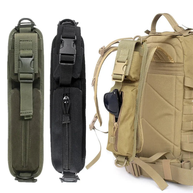 Backpack Shoulder Strap Bag Sundries Pouch Molle Flashlight Pouch EDC Tool Bag Outdoor Hunting Camping Accessories