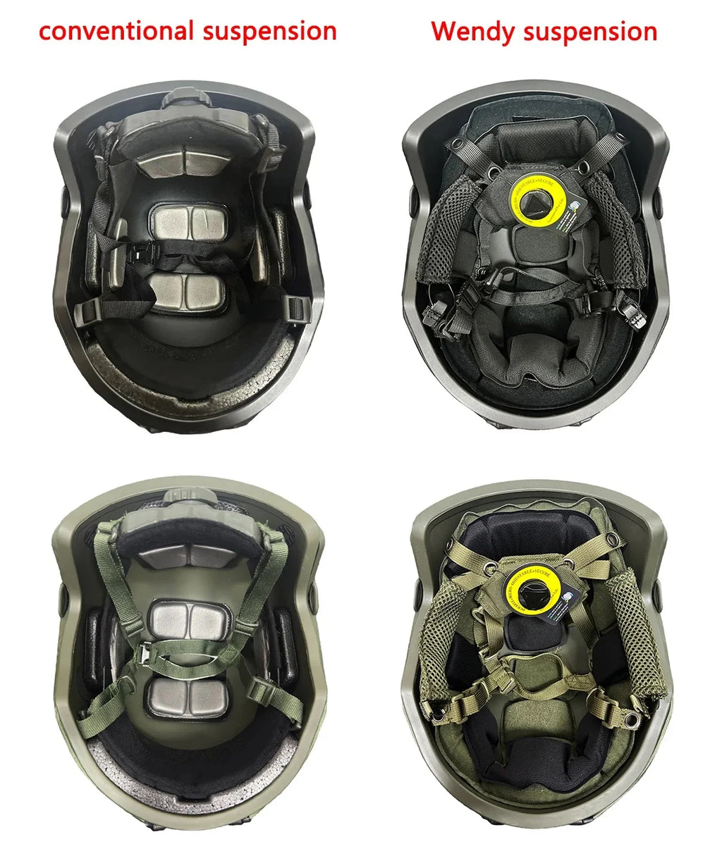 FAST Tactical Helmet Glass Fiber High-quality Fast Tactical Helmet Wendy Suspended Floating Pad Tactical Helmet Outdoor Hunting