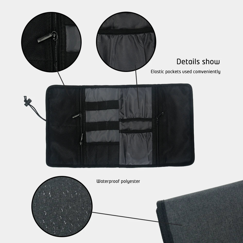 Multifunctional Travel Digital Cable Storage Bag Lightweight Waterproof Portable Travel Cable Electronic Accessories Organizer