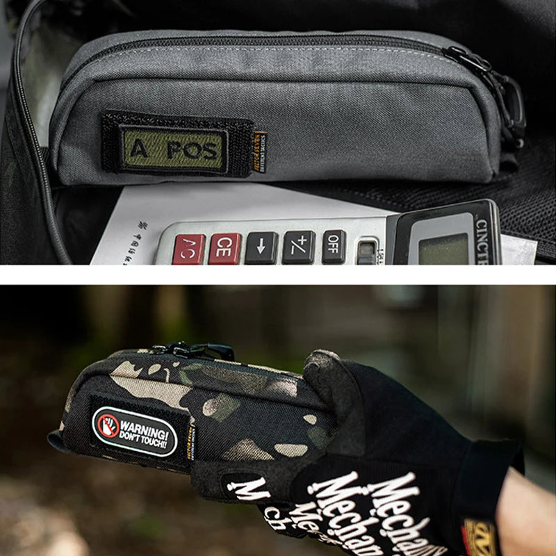 1000D Nylon Tactical Pencil Case Molle Glasses Case Pouch EDC Tool Bag Backpack Expansion Accessory Pack Hunting Accessories