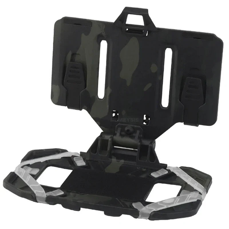 Tactical Chest Navigation Board Foldable Mobile Phone Mount Admin Panel for Molle Outdoor Folded Mobile Phone Rack
