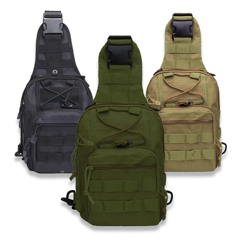 Men's Tactical Shoulder Bag for Outdoor Mountaineering Hiking Camping Sports Travel And Hunting