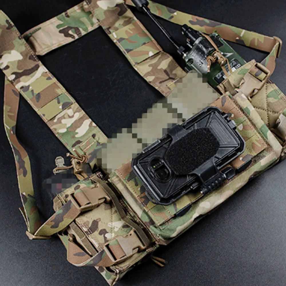 Full MOLLE Panel Micro Fight Chassis Hanging Panel For MK3 MK4 Chest Rig Hunting Vest Front Magic Hook Sticker Cover