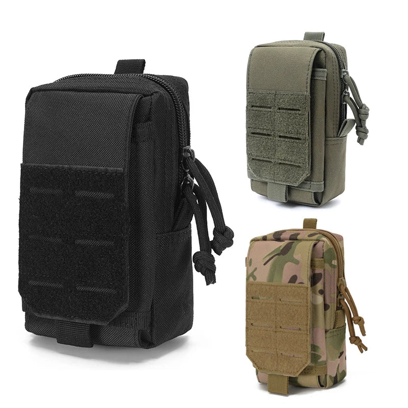 Pocket Men Special  Belt Waterproof Running Mobile Phone Bag Molle Edc Survival Kit Wallet Backpack