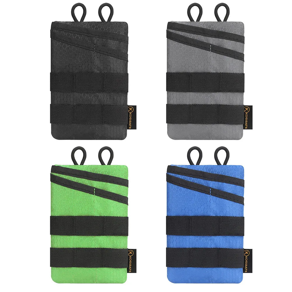 Foldable Small Tool Storage EDC Pouch Lightweight Wear Resistant Organizer for Camping Hiking Sports Portable Credit Card Wallet