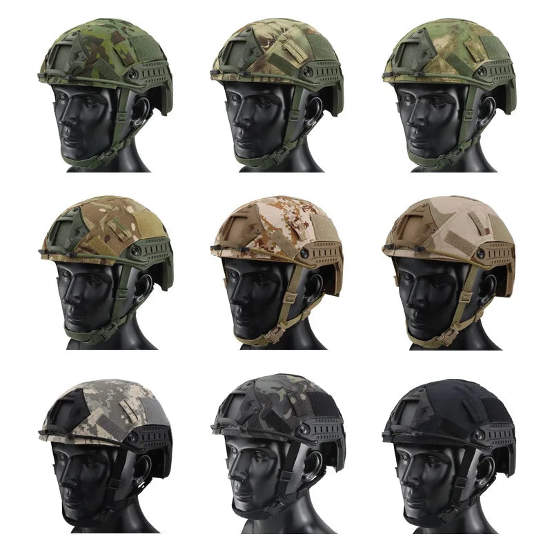 Tactical Helmet Cover Multicam Airsoft FAST Helmet Cloth for BJ/PJ/MH Style Helmet Paintball Wargame Gear Helmets Accessories
