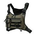 Outdoor Cycling Chest Bag Large Capacity Trendy Functional Backpack Multi Pocket Multifunctional Vest Chest Bag Work Backpack