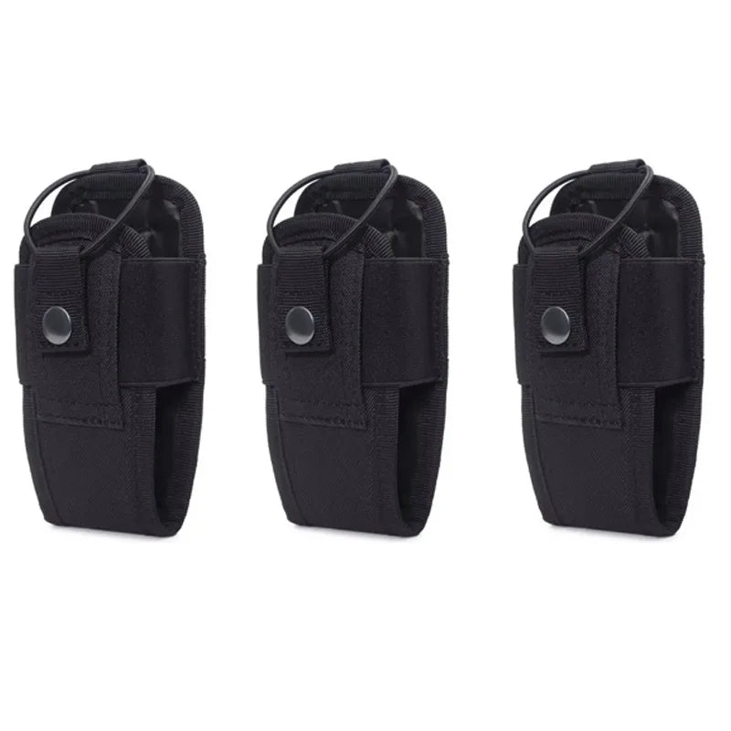 1-3pcs Talkie Pouch Tactical Radio Walkie Bag Holder Pocket Portable Interphone Holster Carry Bag Hunting Camping