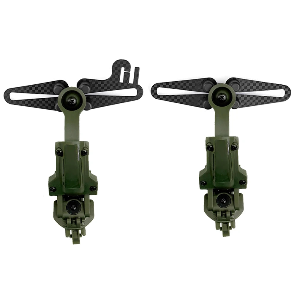 New Noise Canceling Headphones Helmet Mounting Brackets FAST Helmet Rail Adapter Kit for COMTAC II III Series Tactical Headsets