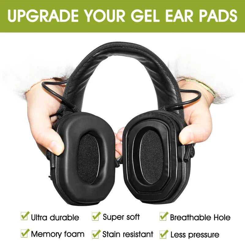 Replacement Ear Pads for WK Razor/Howard Leight/3M Peltor Protection Headset Cushions Earcups Replacement Gel Ear Earmuffs