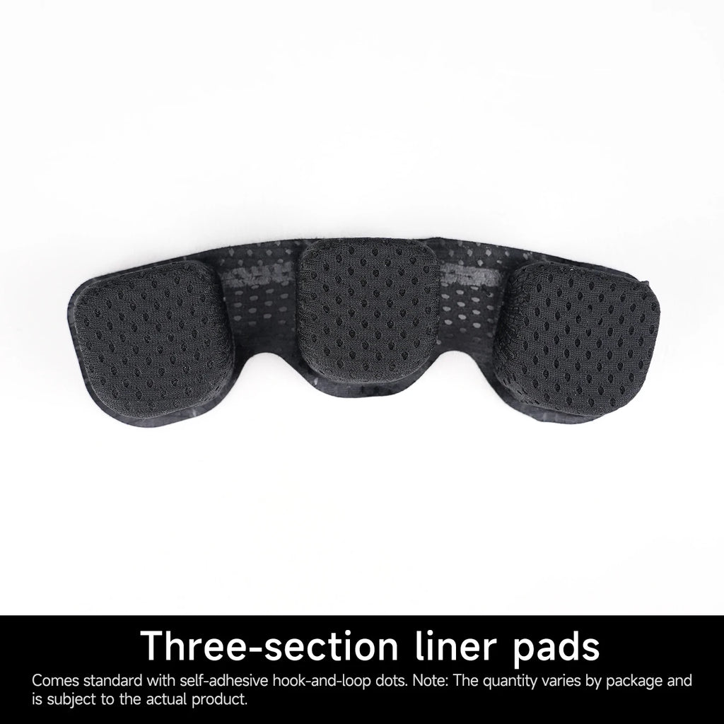 Tactical helmet liner with removable and washable sponge padding, replaceable top pad, universal design for comfortable fit with