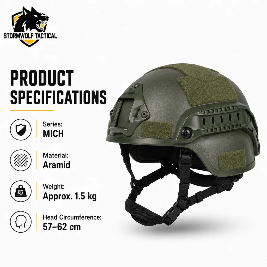 ABS MICH Tactical Helmet Impact Resistant Head Gear Airsoft Wargame Equipment For Hunting Cycling Outdoor CS Game