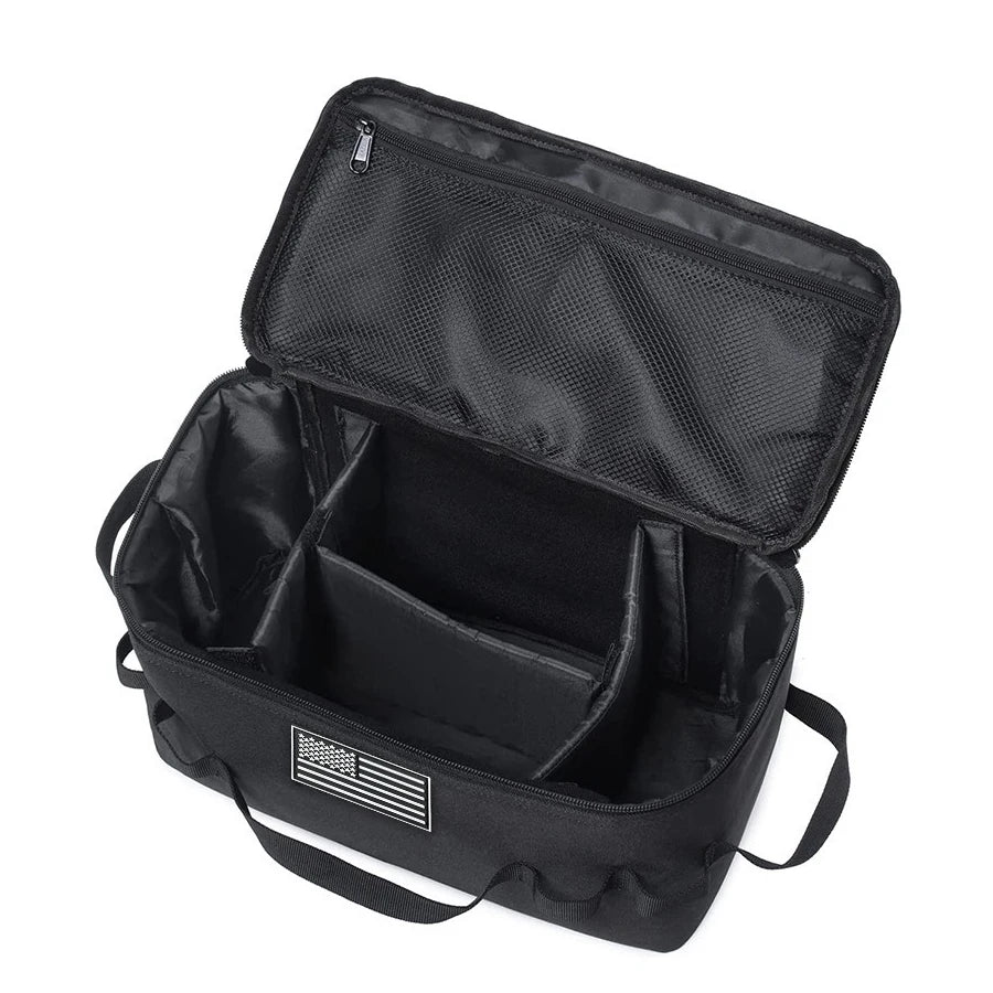 Large capacity camping storage bag with detachable partition board, portable outdoor equipment storage bag