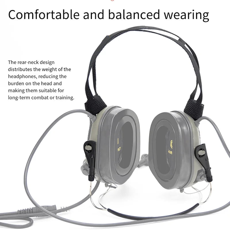 Tactical Earphones M17 Bracket Hook&loop Accessories M31/32/33
