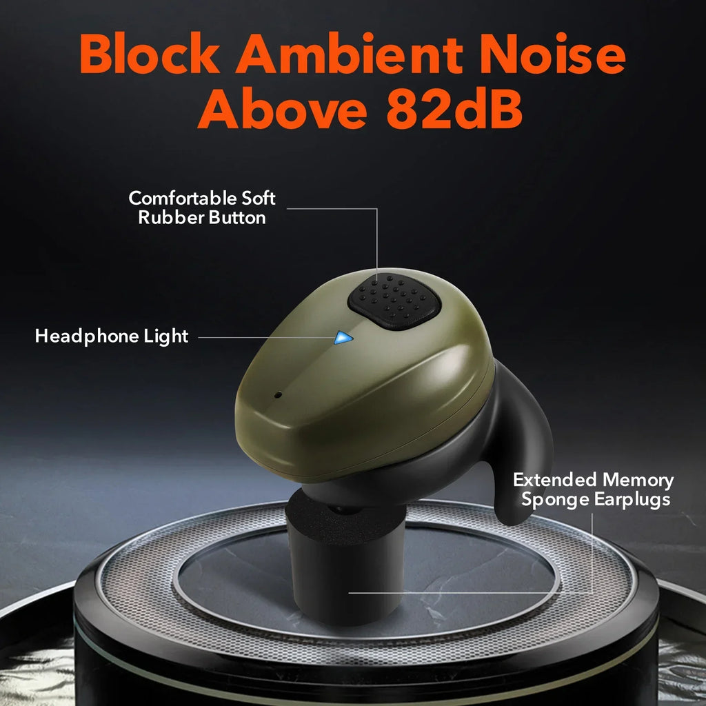 2024 NEW YHKEMA Bluetooth 5.3 Electronic Shooting Earbuds Headphones Tactical Headphones Noise Reduction Hearing Protection