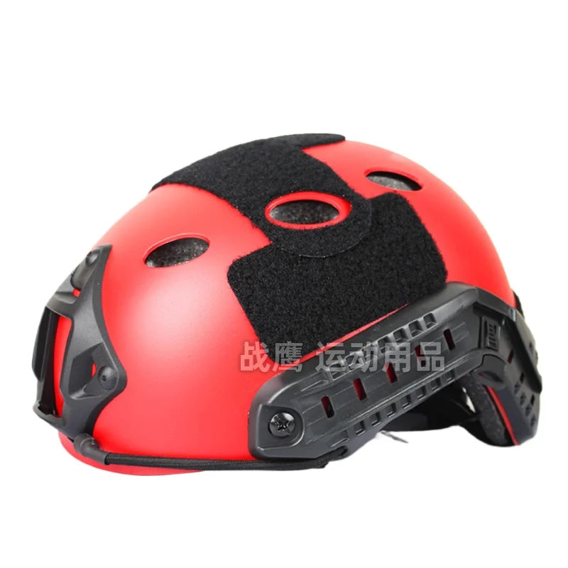 Tactical Helmet with Adjustable Padding and Ventilation for Airsoft Paintball Military Training Compatible with FAST PJ CS