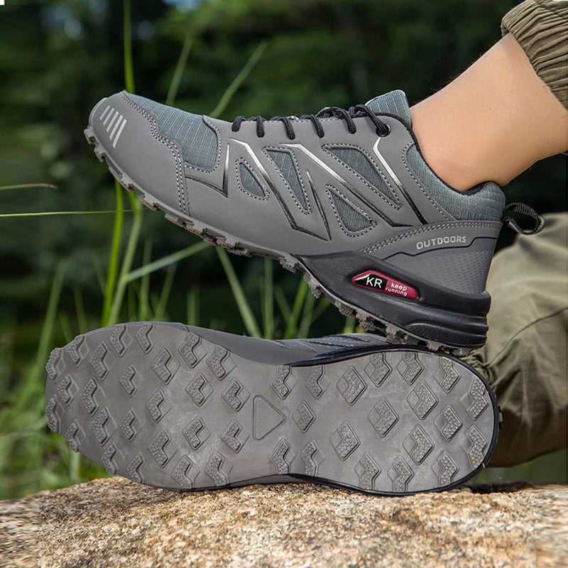 Men's Hiking Shoes All-terrain Sports Shoes Waterproof Non-slip Hiking Shoes Camping Shoes Hunting Tactical Boots Men's Bicycles