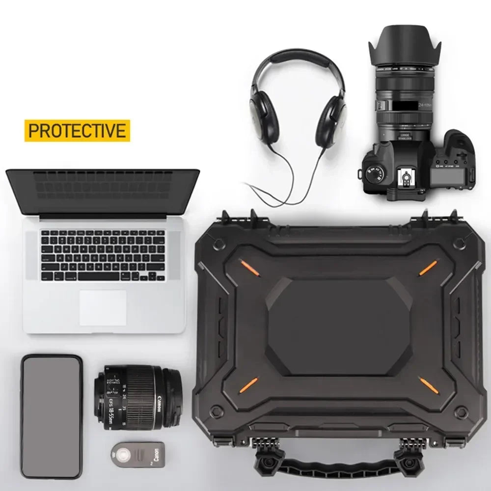 Tactical Pistol Case for GL Hard Shell Box with Padded Foam Lining for Outdoor Hunting Shooting Storage Safety Lock Boxes
