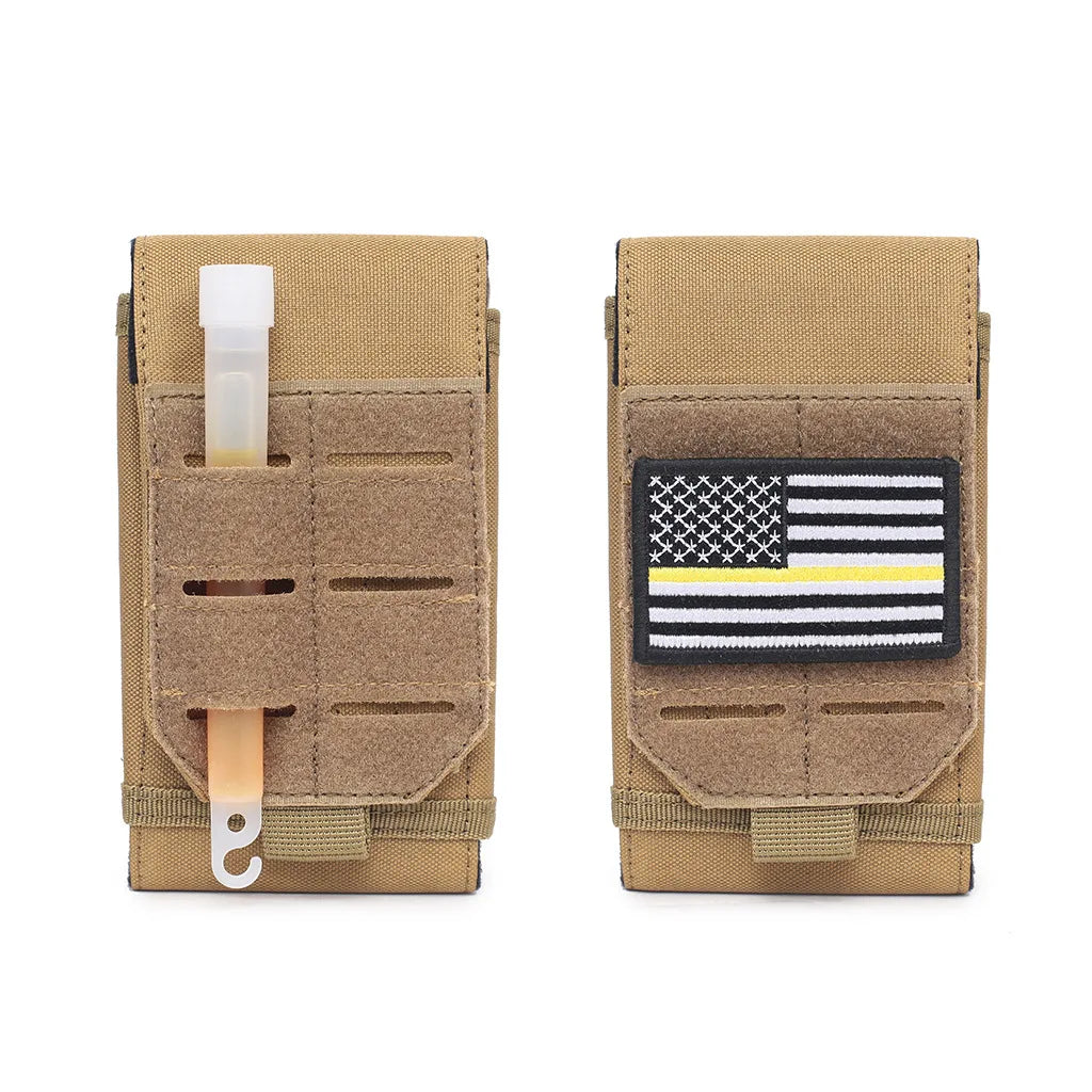 Outdoor Sports Molle Phone Pouch Waist Pack EDC Tool Bag Mobile Phone Holder Hiking Hunting Camping  Accessories Mag Holster Bag