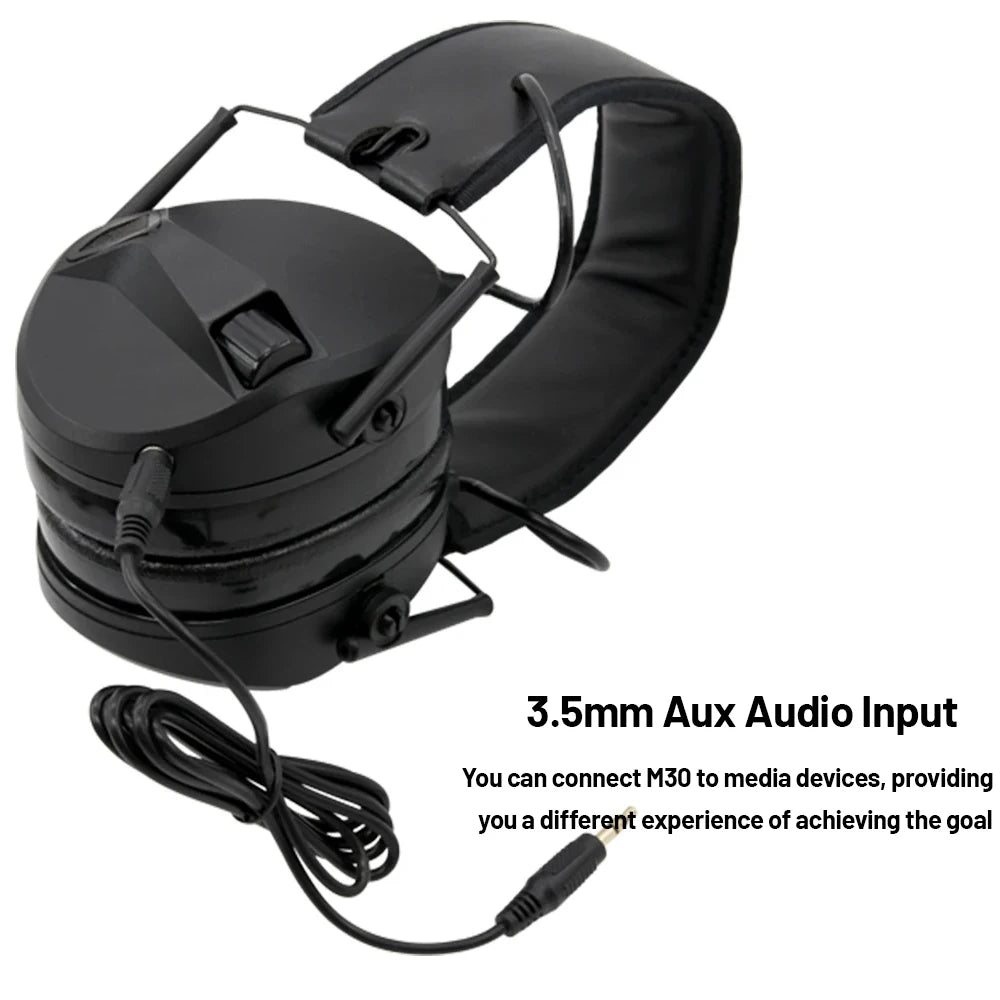 EARMOR M30 Electronic Ear Protection for Shooting Range with Sound Amplification Noise Reduction,Earmuffs for Hunting Gun Range