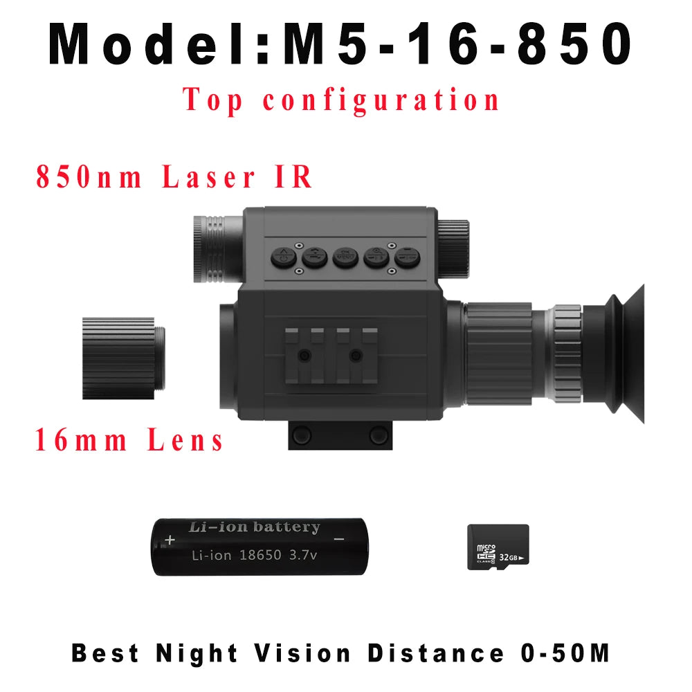 M5 Megaorei 850nm Infrared LED IR Night Vision Scopes Optics Sight  Camera  Night Vision