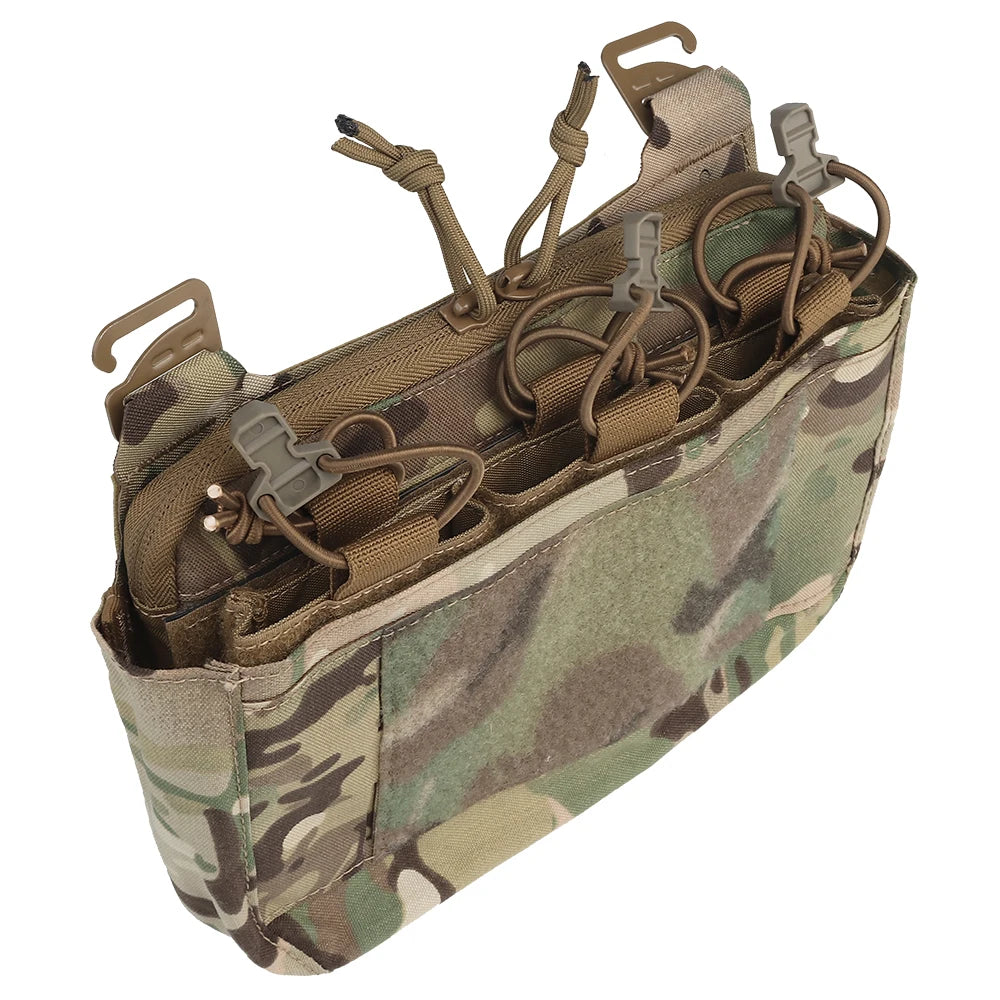 G-hook Front DOPE Flap Double Stack Abdominal Fanny Triple Magazine Insert Kangroo Pouch for FCPC FCSK Plate Carrier Vest
