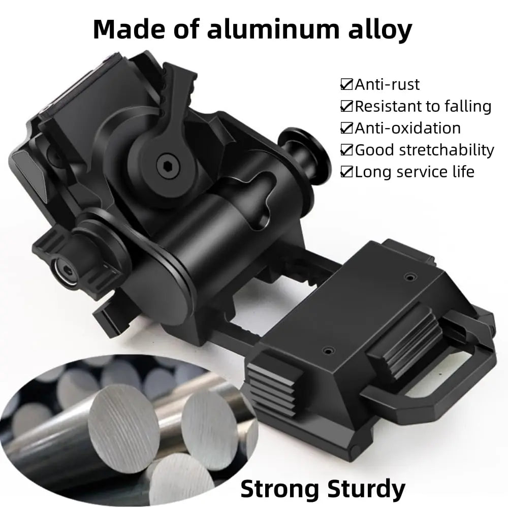 BOOIU L4G24 NVG Helmet Mount Holder Metal/Nylon Night Vision Goggles Mount for PVS15/18 Outdoor Hunting Tactical Helmet Bracket