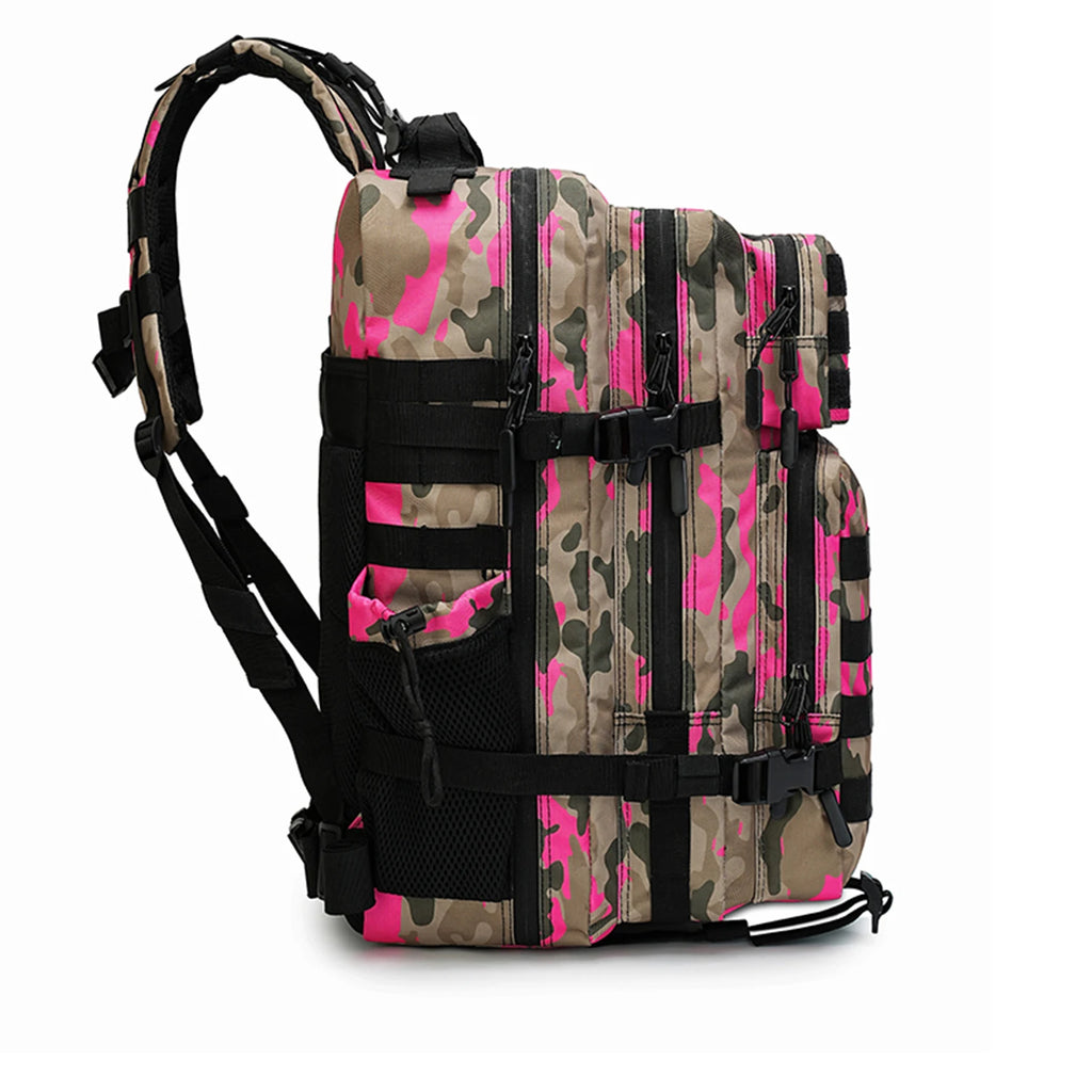 45L Tactical Backpack 3P Bag Assault Backpack Outdoor 3 Days Travel Waterproof Climbing Rucksack Camping Hiking Hunting Mochila