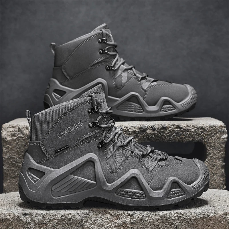 Climbing Hiking Shoes Ankle Men Outdoor Boots Men Tactical Boots Army Boots Mens Military Desert Waterproof Work Safety Shoes