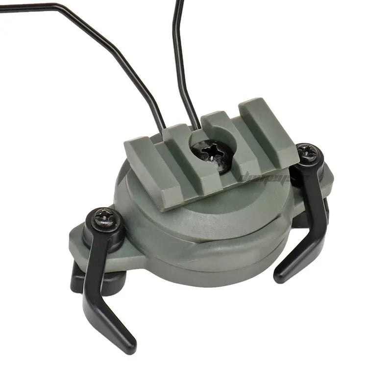 Tactical Headset Holder Fast Helmet  Rail Suspension Bracket Hunting Shooting Headset Bracket Helmet Rail Adapter Set